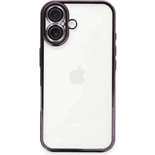 Prativas Iphone 16 Kılıf Lensli Silikon - Mor