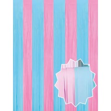 Deha Parti Dekoratif Püsküllü Saçak Perde 1x2 Metre Cinsiyet Partisi Parti Süsü