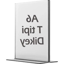 Calperia Dikey Şeffaf Föylük Menü Fiyatlık Etiket ile Sunum