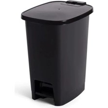 Calperia Pedallı 25 Litre Çöp Kovası - Siyah Renk