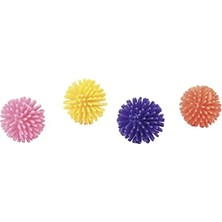 Calperia 4 Adet 3,5 cm Kedi Oyuncağı Top, Eğlenceli Oyun Saatleri