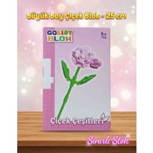 Kobe Büyük Boy Tek Dal Çiçek Blok Seti Ortalama 25 cm | Dekoratif Mini Yapı 3D Puzzle  Benzer Yapboz