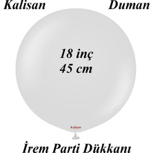 İrem Parti Dükkanı Kalisan Duman Renk Latex Balon 2 Adet 18 Inç 45 cm