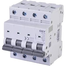 Calperia 6ka C Tipi 4 Kutup Otomatik Sigorta 100A