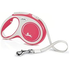 Calperia Kırmızı 5mt Şerit Tasma, M Beden Için Uygun