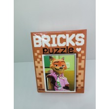 Peluvel - Bricks Puzzle Zootopia Nick Wilde 100 Parça Yapboz | 10X15 cm