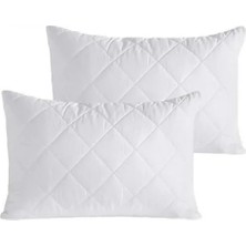 Calperia %100 Pamuk Alez Kapitone Yastık Koruyucu - 50X70 Cm, 2'li Set