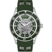Platin Pierre SA-PL-1039GD-0ZM10 Silikon Kordon Otomatik Erkek Kol Saati