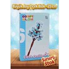 Kobe Büyük Boy Tek Dal Çiçek Blok Seti Ortalama 25 cm | Dekoratif Mini Yapı 3D Puzzle  Benzer Yapboz