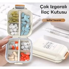 MGZ Çok Izgaralı 7 Bölmeli Saklama Kutusu – Günlük Haftalık Hap Düzenleyici, Taşınabilir