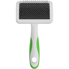 Calperia Paslanmaz Çelik Slicker Fırça, Tüm Irklar Için, Orta Boy, Yeşil