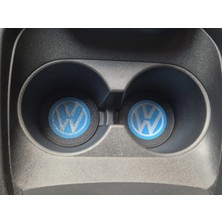 YSN Sounds Volkswagen Araç Bardaklık Altlığı , Vw Şişe ve Bardak Altlığı, Volkswagen Logolu Oto Bardaklık Altlığı