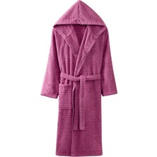 Pamuklu Kapüşonlu Bornoz Unisex Kadın Erkek Yumuşak Dokulu Premium Banyo Bornozu