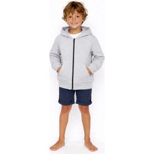 Coupon Çocuk Kapüşonlu Fermuarlı Sweatshirt