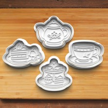 Hobist Çay Vakti 4'lü Setv 2026 Kurabiye ve Şeker Hamuru Kalıbı