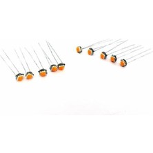 10 Adet T5 LED Ampul Turuncu Güçlü ve Parlak Aydınlatıcı Set