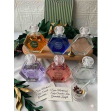 Rita Özel Tasarım Altıgen Kristal Cam Parfüm ve Esans Şişesi