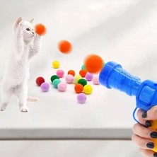 Calperia 20 Peluş Top ile Hareketli Kedi Oyuncağı, Tabancalı Tasarım