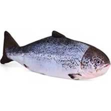 Calperia 1 Adet Somon Renkli Peluş Kedi Oyuncağı, Çıngıraklı