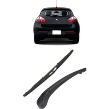 CME PARTS Cmeparts Renault Megane 3 2009 -2016 Uyumlu Arka Cam Silecek Kolu ve Süpürgesi Kapak Takım 7701059392