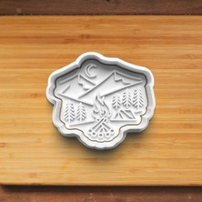 Hobist Kamp Ateşi Desenli Kurabiye ve Şeker Hamuru Kalıbı