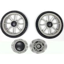 Calperia Büyük Boy Pazar Arabası Teker Takımı - 20X20 cm Plastik Teker