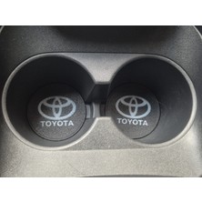 YSN Sounds Toyota Araç Bardaklık Altlığı , Toyota Şişe ve Bardak Altlığı, Toyota Logolu Oto Bardaklık Altlığı