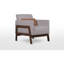 Vivense Forsit Ofis Chiron Siyah Metal Ayaklı Tekli Kanepe, Kahve