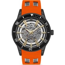 Platin Pierre SA-PL-1039GD-0ZR2 Silikon Kordon Otomatik Erkek Kol Saati