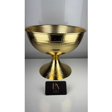 Palpe Metal Çiçek Vazo Dekoratif Obje Biblo Süs Eşya Salon Aksesuar Tv Sehpa Masa Konsol Ofis Salon Dekor