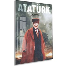 Peony Concept Mustafa Kemal Atatürk – Cam Duvar DEKORU-PEONYATA078
