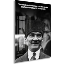 Peony Concept Mustafa Kemal Atatürk – Cam Duvar DEKORU-PEONYATA084