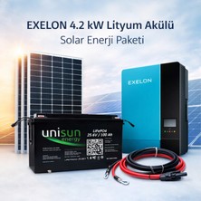 Sed Exelon 4.2 Kw Lityum Akülü Solar Enerji Paketi (Unisun Bataryalı)