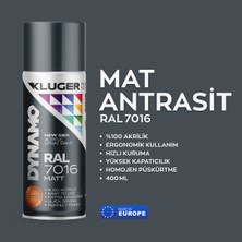 Hobi24 Kluger Dynamo Sprey Boya 400ML - Mat Antrasit 7016