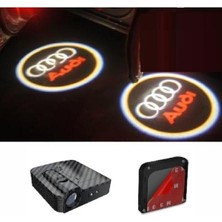 Araba Kapı Altı LED Logo, A3 A4 A5 A6 A7, Işıklı Kapı Altı Süsleme