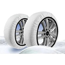 Calperia Yüksek Kaliteli Kar Zinciri Tekstil Kar Çorabı, Büyüklük: Large