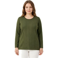 Gürkan Kadın Taş Desen Çima Dikişli Mevsimlik Triko Bluz BGL-ST05288