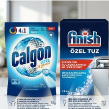 Calgon 4ü1 Arada Ultra Konsantre Toz Kireç Önleyici 750 gr Bulaşık Makinesi Özel Tuz 1500 gr