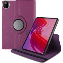 Pileli Store Pilelistore   Huawei Honor Pad X7 360 Tablet Deri Kılıf - Mor