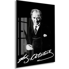 Peony Concept Mustafa Kemal Atatürk – Cam Duvar DEKORU-PEONYATA079