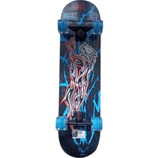 PremiumPort Profesyonel Zımparalı Silikon Tekerli Işıklı Kaykay, Eğlence ve Performans