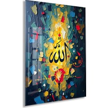 Peony Concept Sanatsal Allah Yazısı – Modern Tasarım Duvar Dekoru - PEONYDINI172