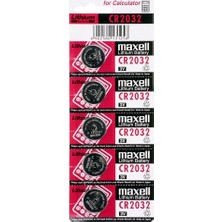 Epilons Maxell CR2032 3V Lityum Düğme Pil 5'li Paket