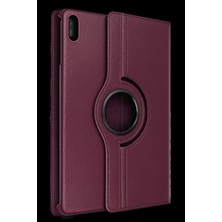 Pileli Store Pilelistore   Huawei Matepad 11 10.9 360 Tablet Deri Kılıf - Mürdüm