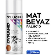 Hobi24 Kluger Dynamo Sprey Boya 400ML - Mat Beyaz Ral 9010