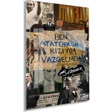 Peony Concept Mustafa Kemal Atatürk – Cam Duvar DEKORU-PEONYATA098