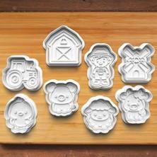 Hobist Tatlı Sevimli Çiftlik Desenli Kurabiye ve Şeker Hamuru Kalıbı