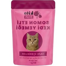 Calperia Kito Fresh Somonlu Kedi Yemeği 80 G