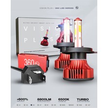 360° LED Xenon Dob H4, 34W, 8800 Lumen, Yüksek Performanslı Aydınlatma
