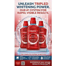 Max White Ağız Bakım Suyu 500ML Beyazlatıcı Etki Alkolsüz Bembeyaz Dişler